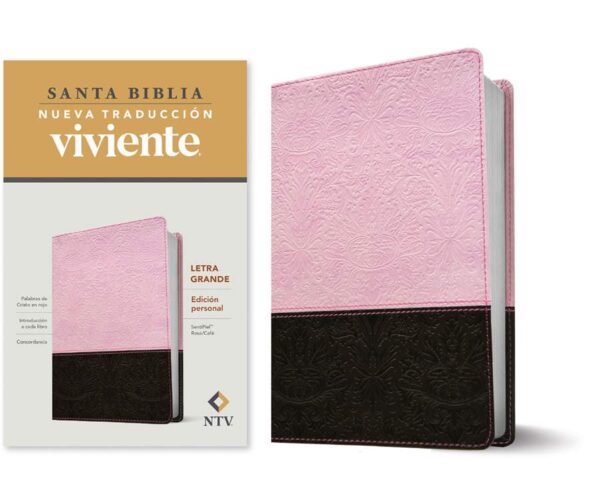 Santa Biblia NTV, Edición Personal Letra Grande - Dúo Rosa y Café - Image 2