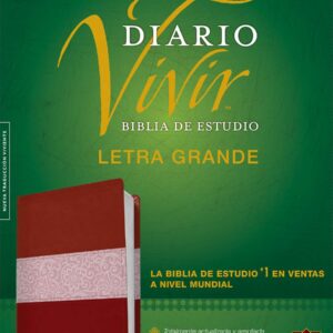 Biblia de Estudio del Diario Vivir NTV, Letra Grande - Vino Rosa