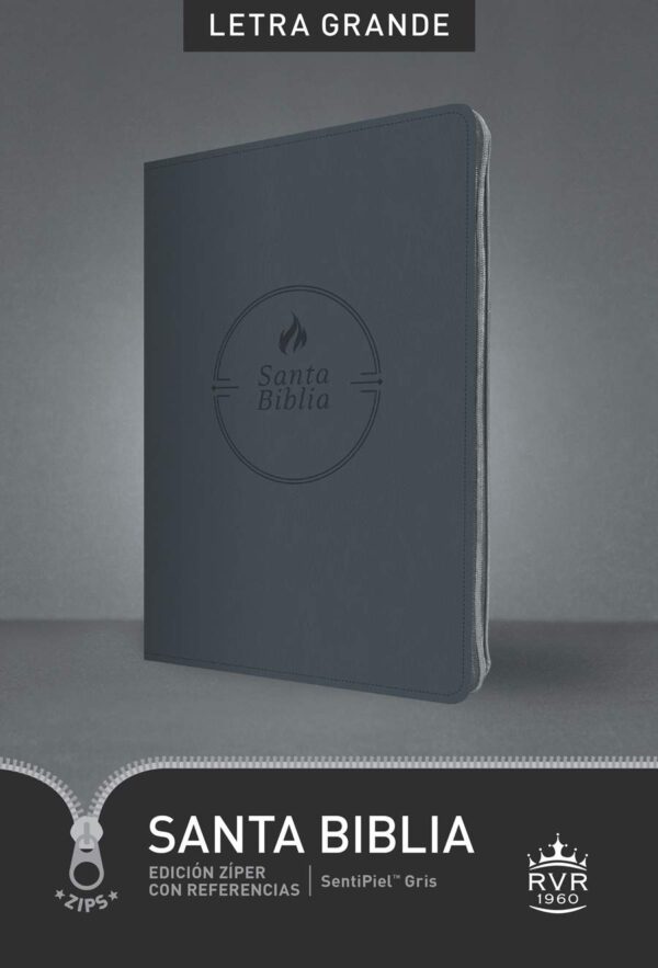 Biblia RVR60, Edición Zíper con Referencias, Letra Grande - Image 3