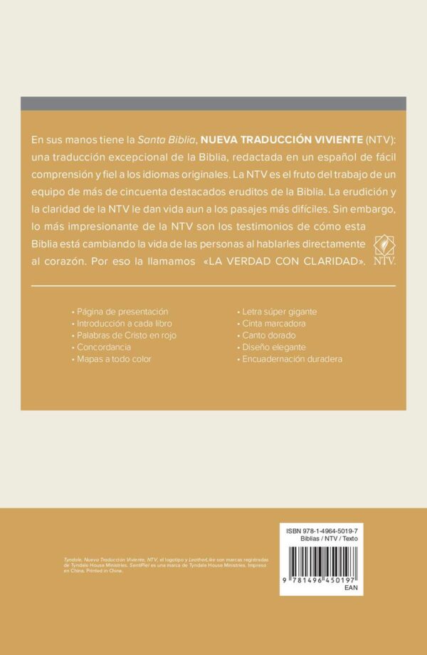 Santa Biblia NTV, Letra Súper Gigante - Image 3