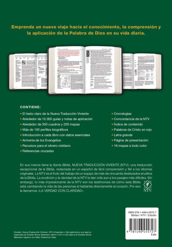 Biblia de Estudio del Diario Vivir NTV, Letra Grande - Image 3