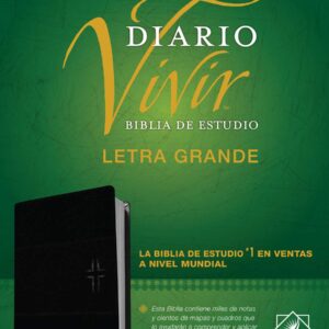 Biblia de Estudio del Diario Vivir NTV, Letra Grande - Negro
