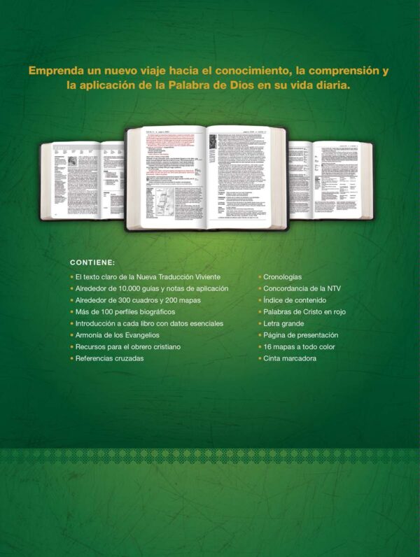 Biblia de Estudio del Diario Vivir NTV, Letra Grande - Negro - Image 3