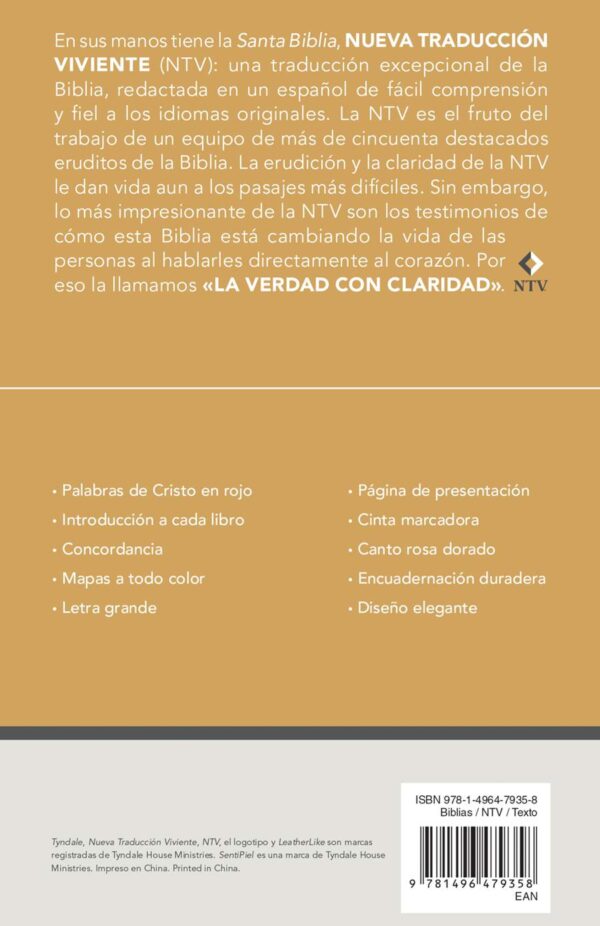 Santa Biblia NTV, Edición personal, letra grande - Rosa Metálico - Image 4