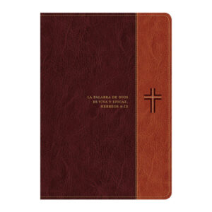 Biblia de estudio del diario vivir NTV - Letra grande (SentiPiel, Cafe/Cafe claro, Letra Roja) - Con indice
